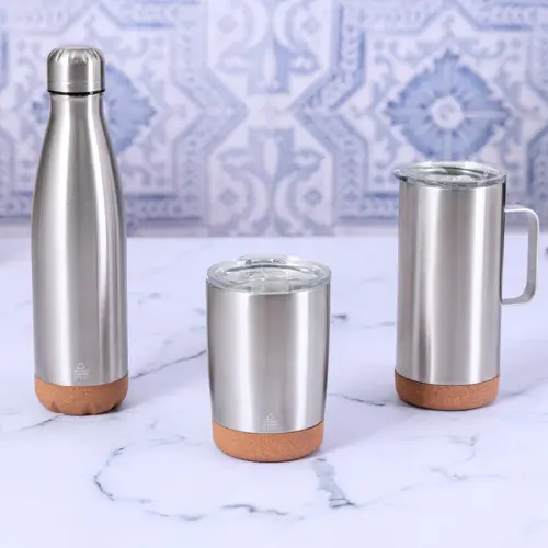 Taza térmica de acero reciclado con dosificador ref 20707