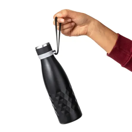 Bidón térmico de acero inox con asa de silicona ref 20712 - 02