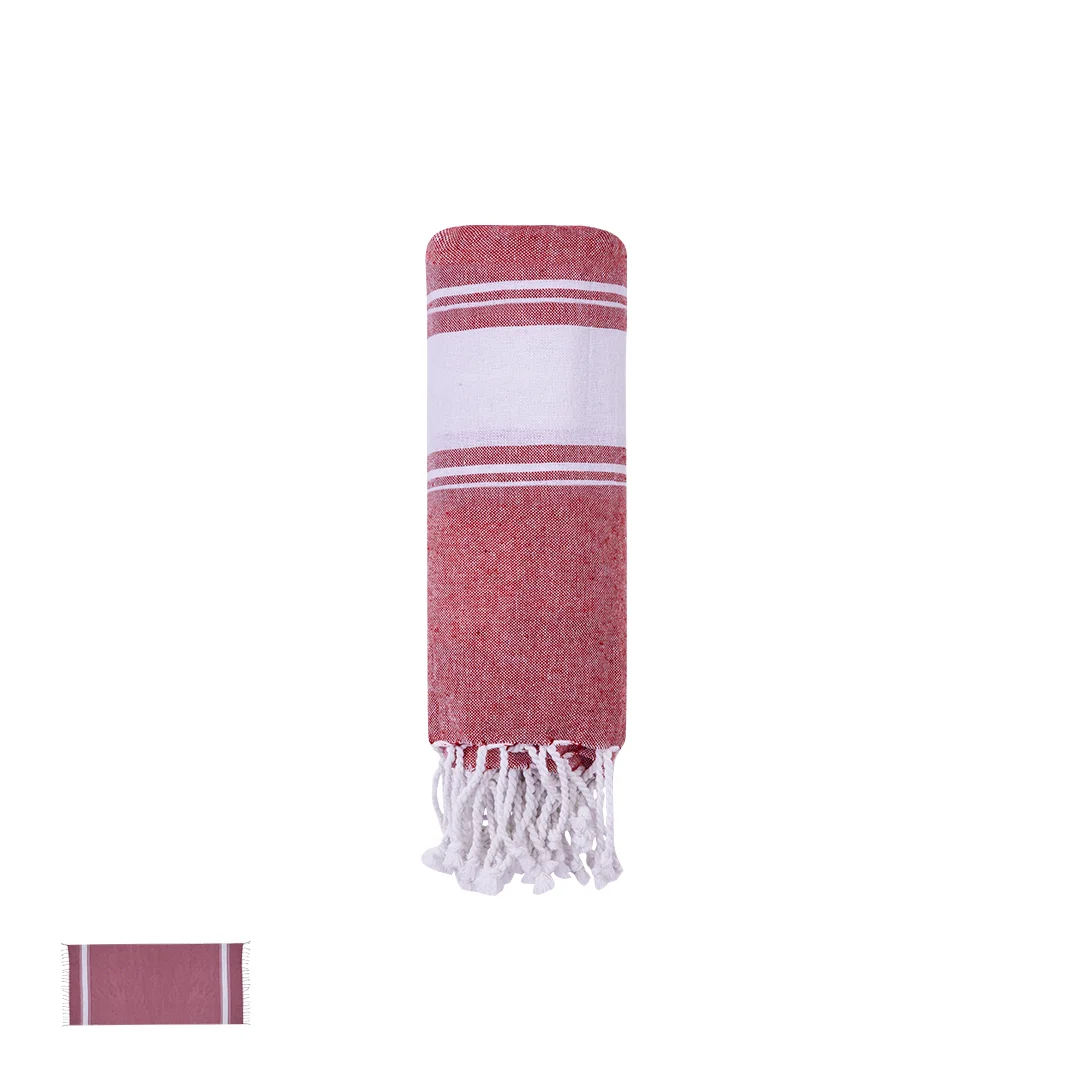 Pareo de toalla suave bicolor ideal para playa ref 20751 - Natural Claro