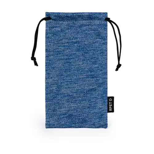 Funda para gafas microfibra RPET con cordones autocierre ref 20761 - Azul