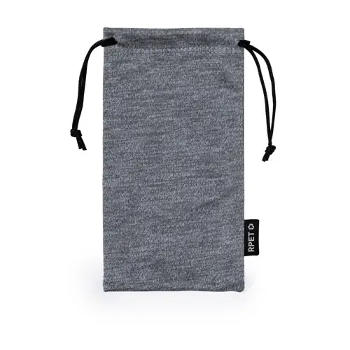 Funda para gafas microfibra RPET con cordones autocierre ref 20761 - Negro