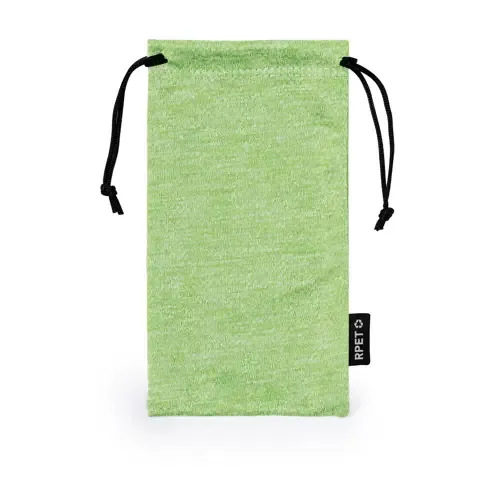 Funda para gafas microfibra RPET con cordones autocierre ref 20761 - Verde