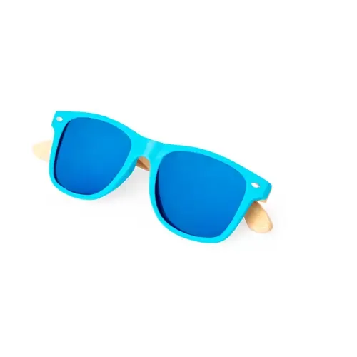 Gafas de sol de bambú con lentes efecto espejo ref 20764 - 01
