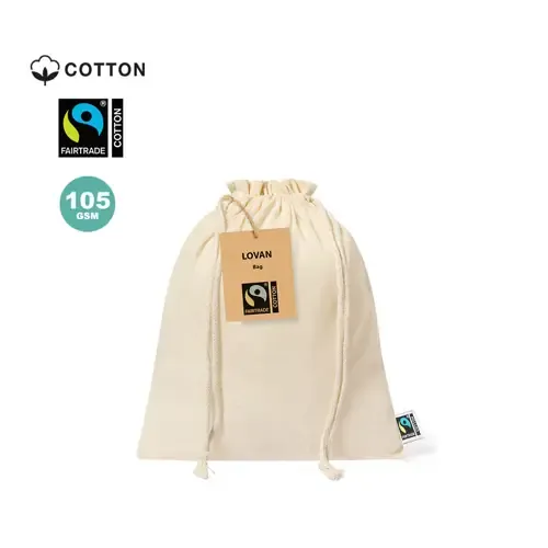Bolsa de algodón natural con certificación Fairtrade ref 20779 - 00