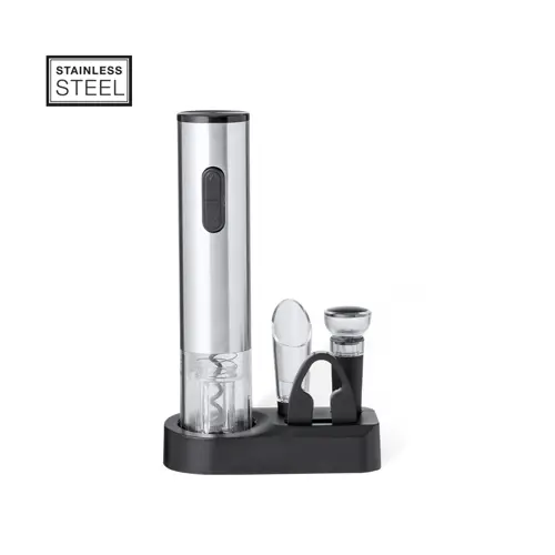 Set de vinos con sacacorchos eléctrico y 4 accesorios ref 20791