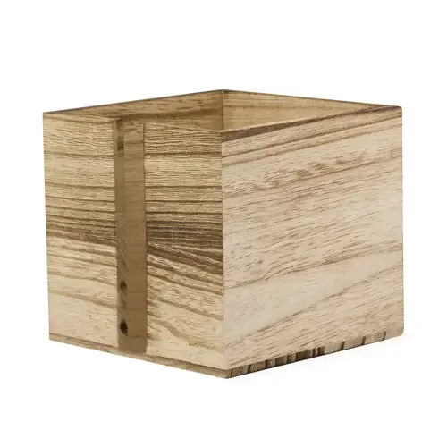 Servilletero de madera con ranura para fácil acceso ref 20817 - 02
