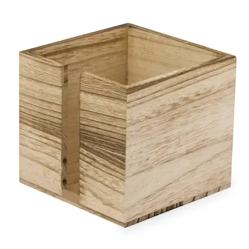 Servilletero de madera con ranura para fácil acceso ref 20817 - S C