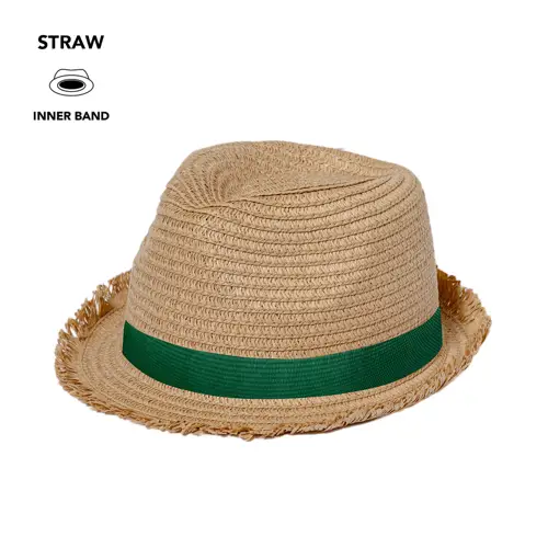 Sombrero de paja elegante con cinta ajustable ref 20822