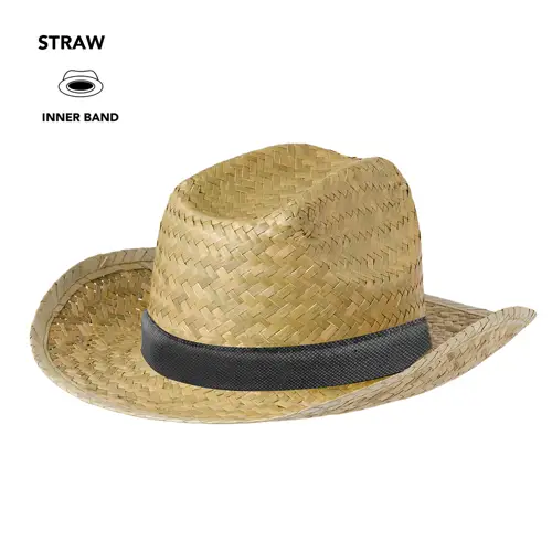 Sombrero de paja transpirable en verde natural ref 20823