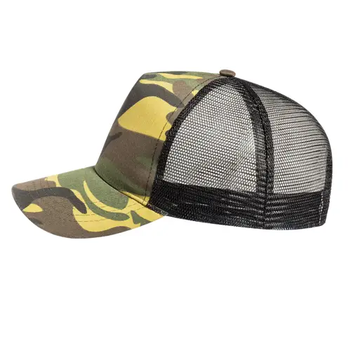 Gorra RPET de 5 paneles con diseño camuflaje ref 20825