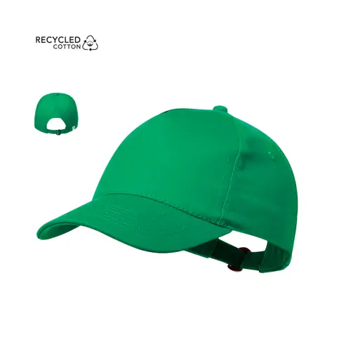 Gorra de 5 paneles algodón reciclado con cierre ajustable ref 20837