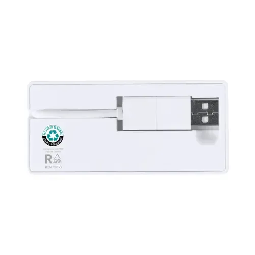 Puerto USB 20 compacto con entrada dual USB Tipo C ref 20853 - Blanco