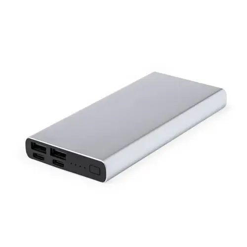 Batería auxiliar 10000 mAh carga rápida y diseño elegante ref 20857 - Plateado