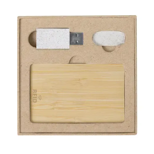 Set de Seguridad y Privacidad con Protección RFID ref 20867 - Natural