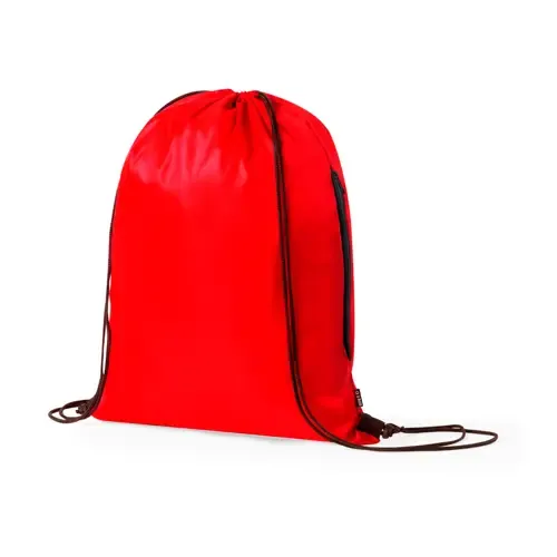 Mochila de cuerdas RPET con bolsillo lateral con cremallera ref 20904 - 05