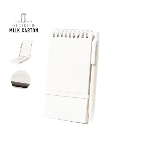 Libreta de Cartones de Leche Reciclados con Bolígrafo ref 20939 - 00