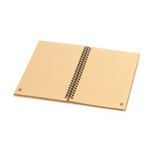 Libreta A5 de anillas dobles ecológica con tapas duras ref 20942 - 02