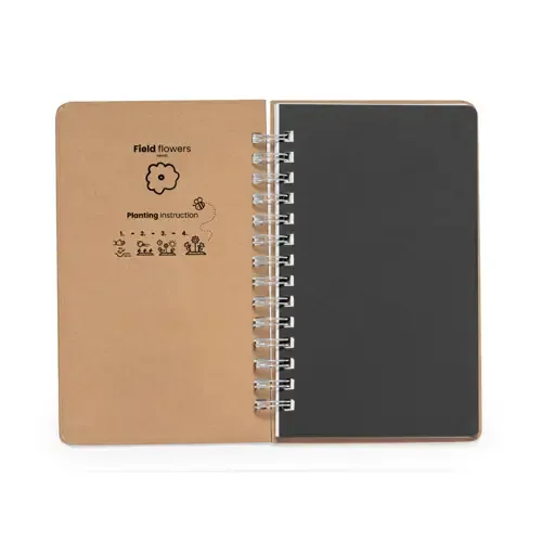 Libreta de semillas con anillas y cápsula de flores ref 20951 - 04