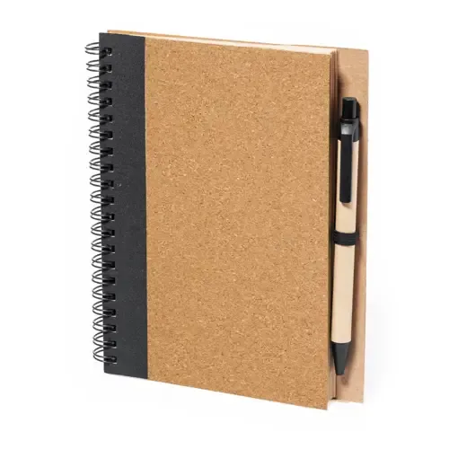 Set Libreta y Bolígrafo Ecológico en Corcho Natural ref 20959 - 01