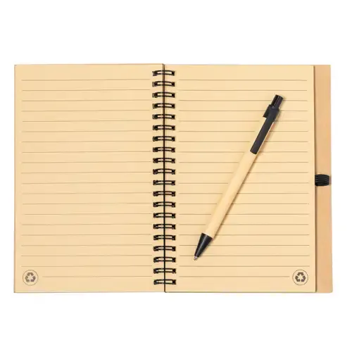 Set Libreta y Bolígrafo Ecológico en Corcho Natural ref 20959 - 04