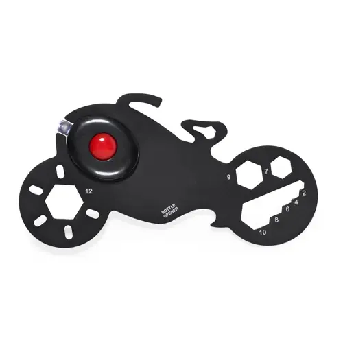 Multiherramienta motocicleta acero inox 11 funciones ref 20998 - Negro