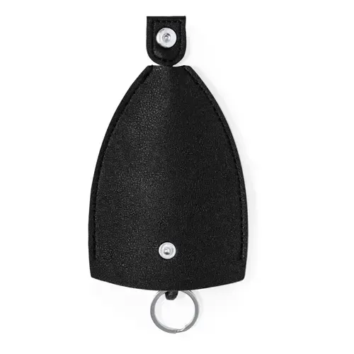 Llavero funda polipiel con cierre de corchete ref 21005 - Negro