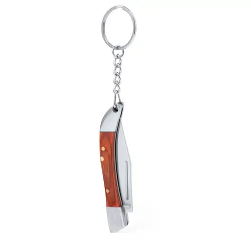 Llavero navaja acero inoxidable con empuñadura metálica ref 21010 - 01