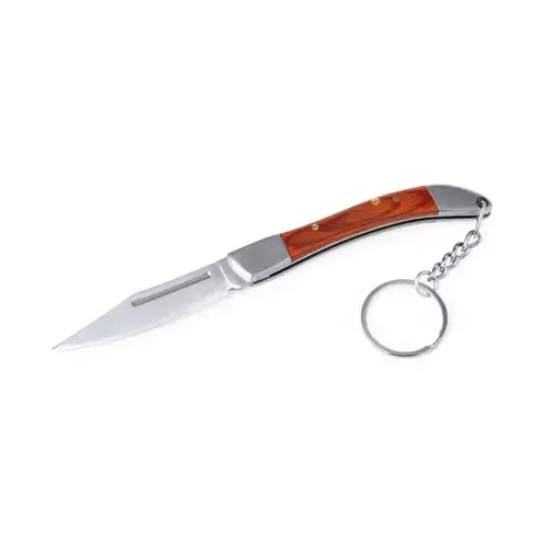 Llavero navaja acero inoxidable con empuñadura metálica ref 21010 - 02