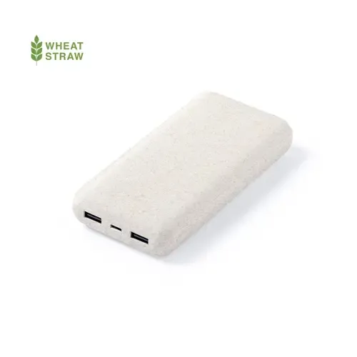 Batería auxiliar 20000 mAh con USB C y caña de trigo ref 21016 - 00