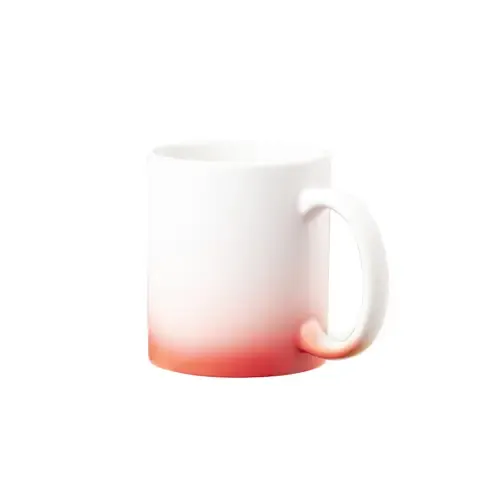 Taza de cerámica para sublimación acabado mate ref 21092 - Rojo