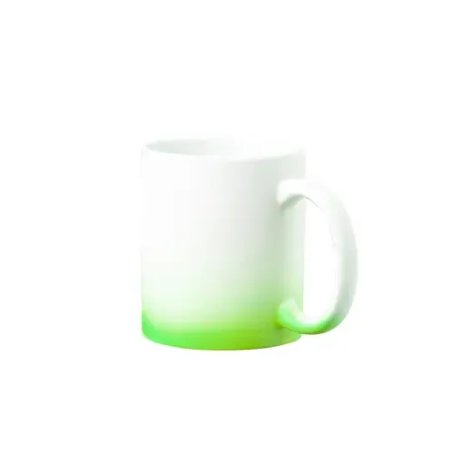 Taza de cerámica para sublimación acabado mate ref 21092 - Verde