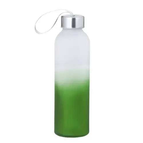 Bidón de cristal y acero inox con diseño degradado ref 21101 - Verde