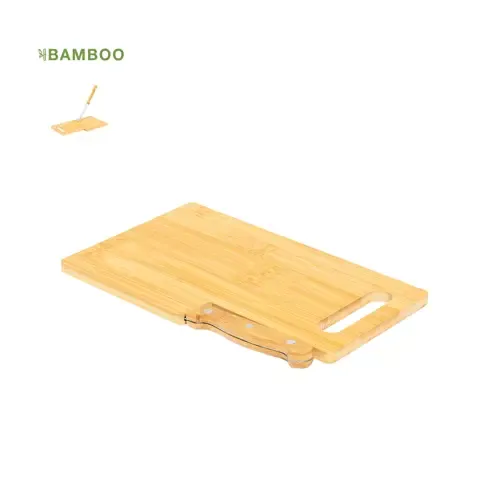 Tabla de cocina de bambú con cuchillo de sierra ref 21104 - 00