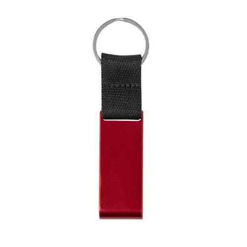 Llavero soporte en Aluminio Reciclado para smartphone ref 21124 - Rojo