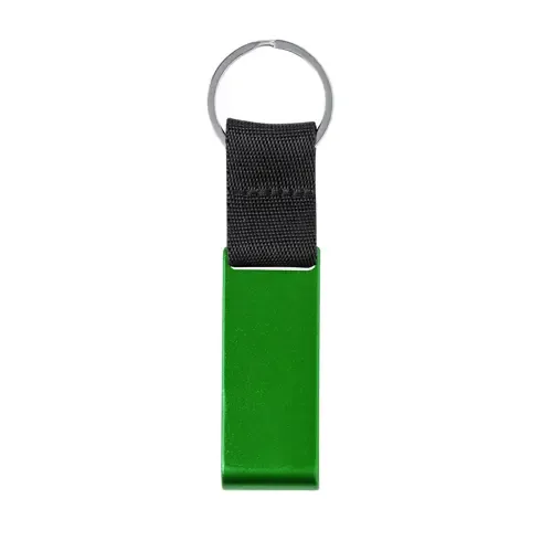 Llavero soporte en Aluminio Reciclado para smartphone ref 21124 - Verde