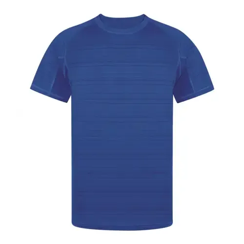 Camiseta técnica unisex transpirable con diseño a rayas ref 21155 - Azul