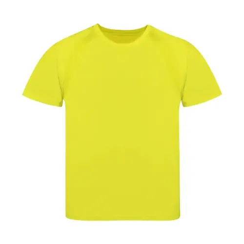 Camiseta técnica niño transpirable con manga ranglán ref 21159 - Amarillo