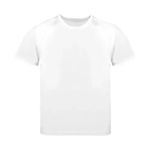 Camiseta técnica niño transpirable con manga ranglán ref 21159 - Blanco