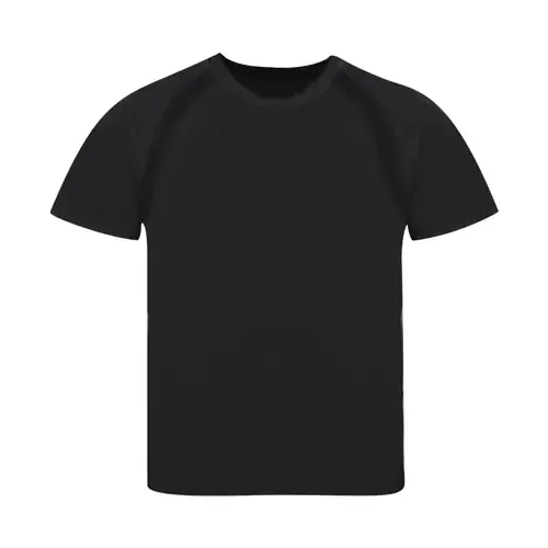 Camiseta técnica niño transpirable con manga ranglán ref 21159 - Negro