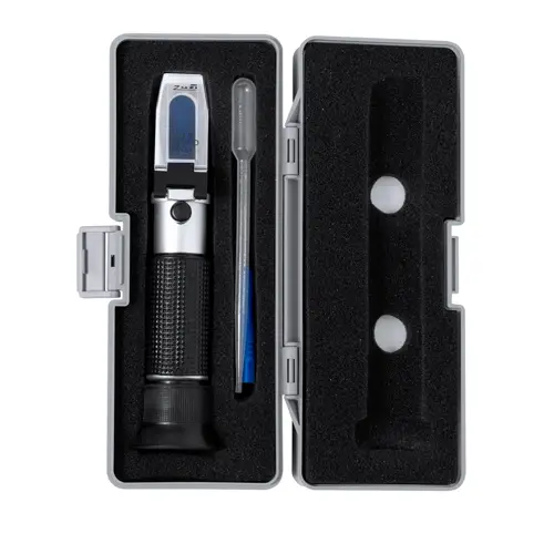 Refractómetro manual portátil para control de grados Brix ref 21242