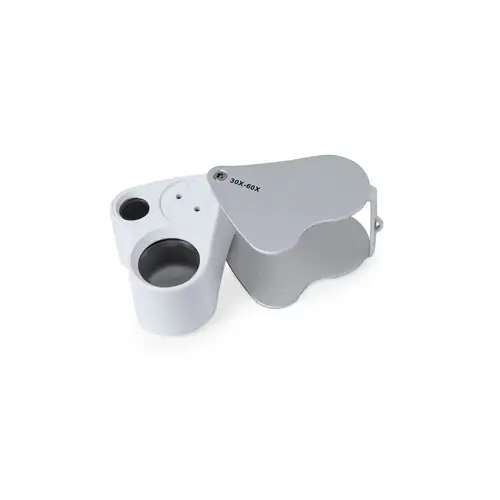 Lupa plegable doble con aumento 30x y 60x ref 21254