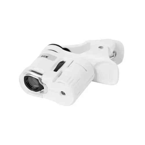 Microscopio de bolsillo con aumento de 60x ref 21255 - Blanco