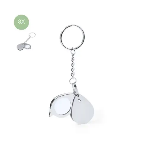 Llavero lupa plegable aumento 8x fácil de transportar ref 21257 - 00