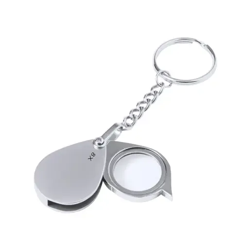 Llavero lupa plegable aumento 8x fácil de transportar ref 21257 - 04