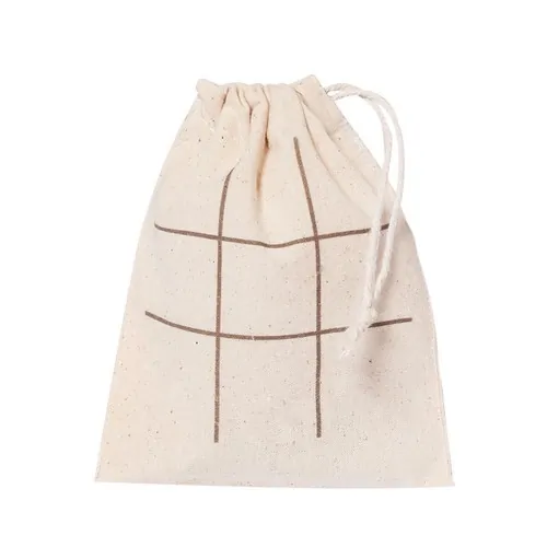 Juego de tres en raya de corcho natural con bolsa de algodón ref 21265 - 4
