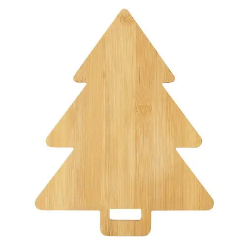 Tabla de cocina en forma de árbol de navidad ref 21274 - Natural