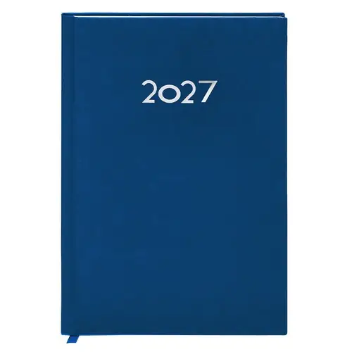 Agenda A5 con cubiertas acolchadas y marcapáginas ref 21287 - Azul