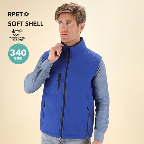Chaleco Soft Shell RPET impermeable y transpirable ref 21295