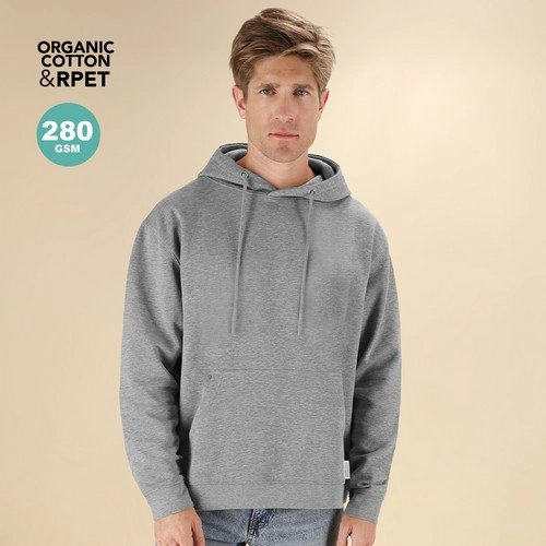 Sudadera Unisex de Algodón Orgánico con Capucha Ajustable ref 21298