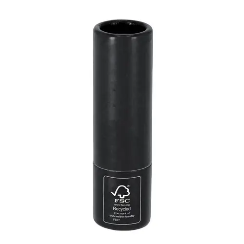 Bálsamo labial reciclado con aroma vainilla y protección SPF15 ref 21302 - Negro
